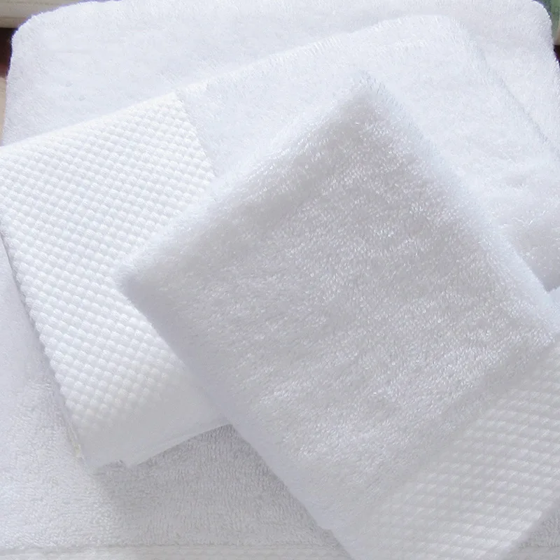 Custom size five-star embroidery spiral Hotel Premium cotton custom towel hotel towel