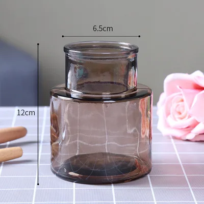 Wholesale Large Tall Cylinder Murano Clear Flower Rectangle Round Glass Bud Vase Cheap Price With Safety Delivery In Stock