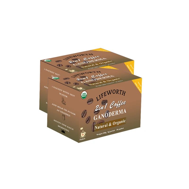 Lifeworth lingzhi ganoderma mushroom instant coffee powder