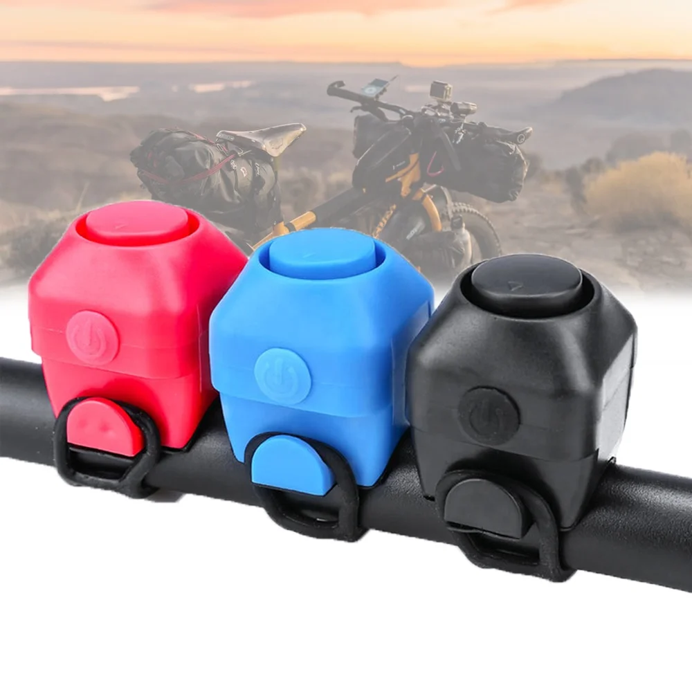 REYGEAK Bicycle Bell Electric Horn Outdoor Loud Riding High-decibel Warning Safety Electric MTB Road Bells