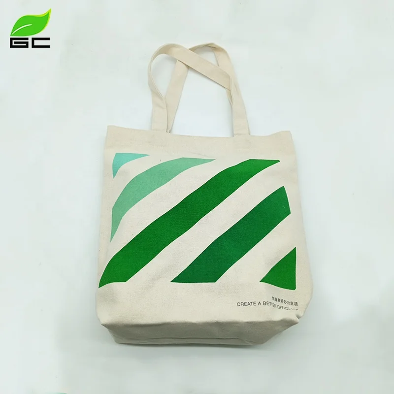 Recyclable Cotton Handbag High Grade Custom Logo Cotton Shopping Tote Bag