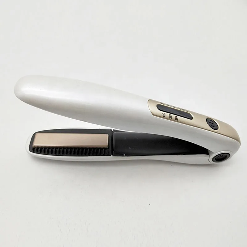 USB mini portable ceramic wireless hair straightener