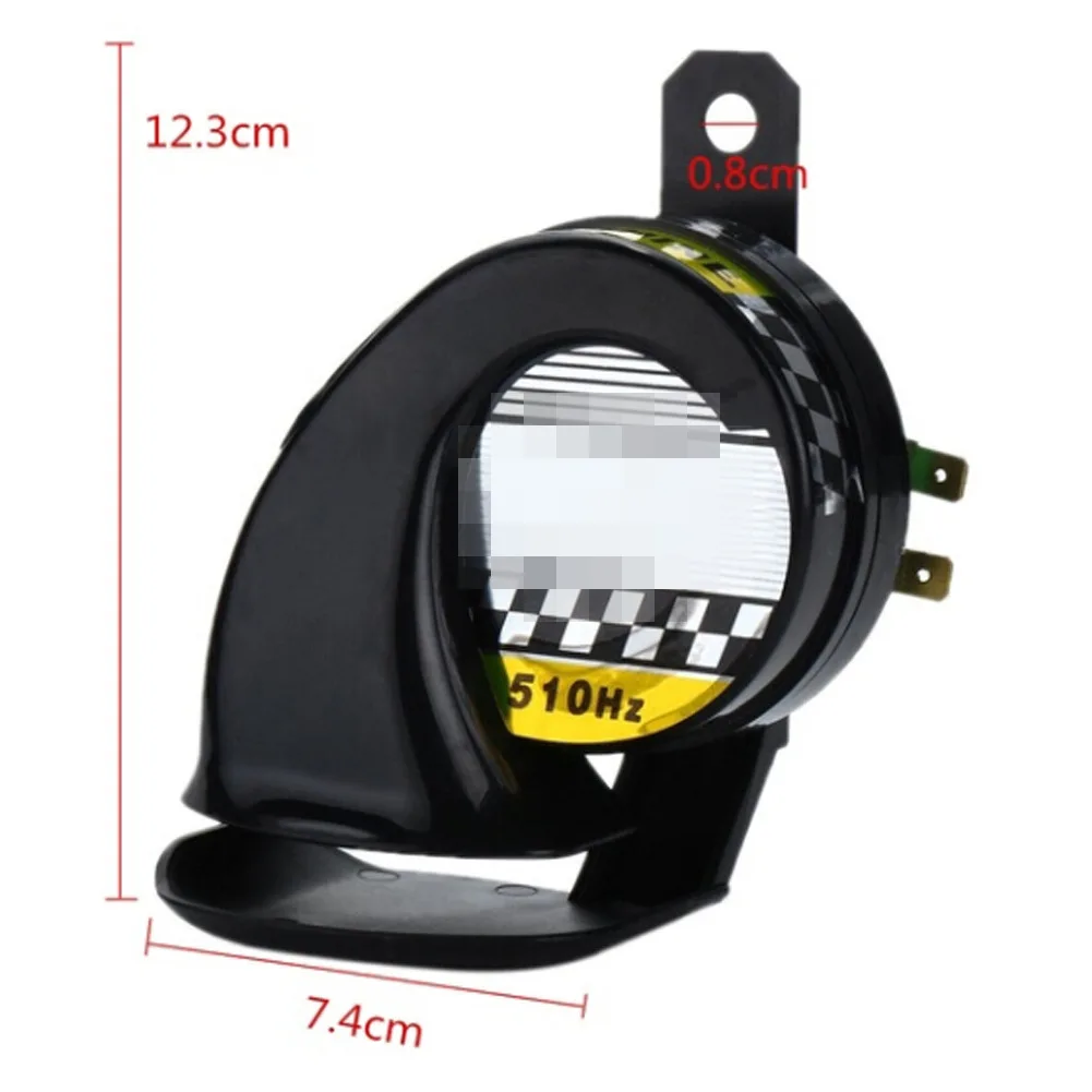 Car Universal Version High Quality 12V Electric Horn 500HZ 600HZ Loud Snail Horn Hot Sale Auto Parts