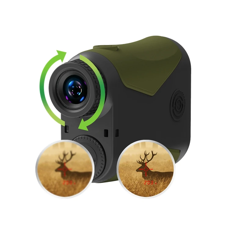 Professional Hunting Laser Rangefinder High-precision Range Finder with High LCD Tilt Feature