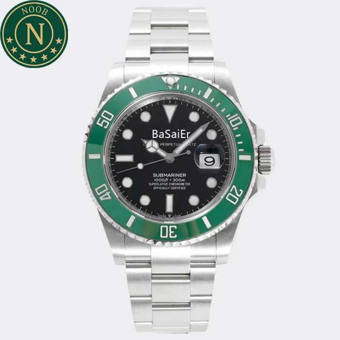 Noob Factory New Verssion 3235 Movement 904L Steel Sapphire Luxury Diver Sport Men Submarine 126610 RLX Watch