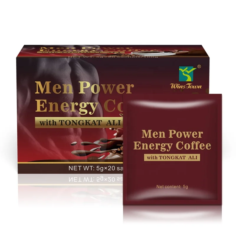 Maca instant power custom coffee private label natural Organic herbal  tongkatali black coffee for men