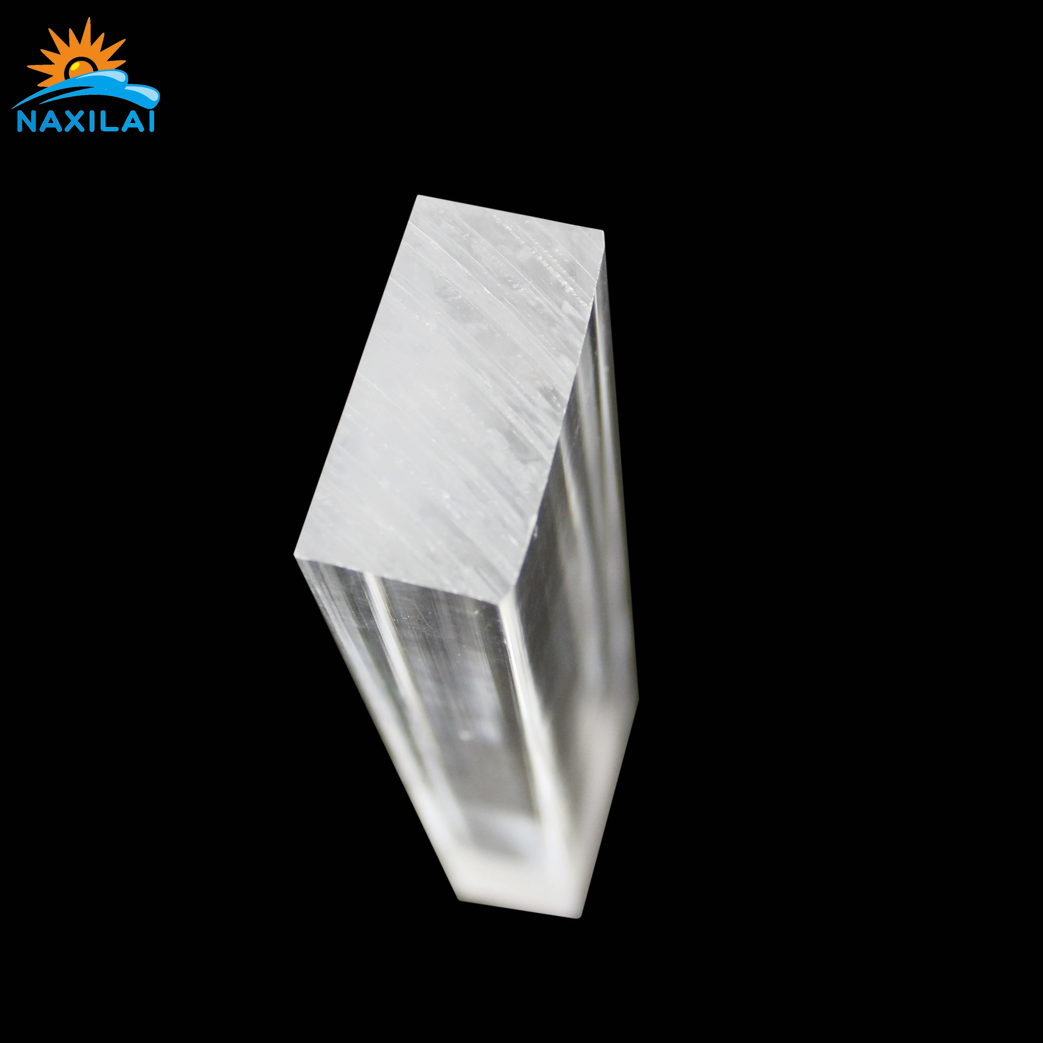 Naxilai High Quality Wholesale Cast Frosted Clear Plexi Glass Acrylic Rods Stock 15MM Square Rectangular Curtain Rod Perspex Bar