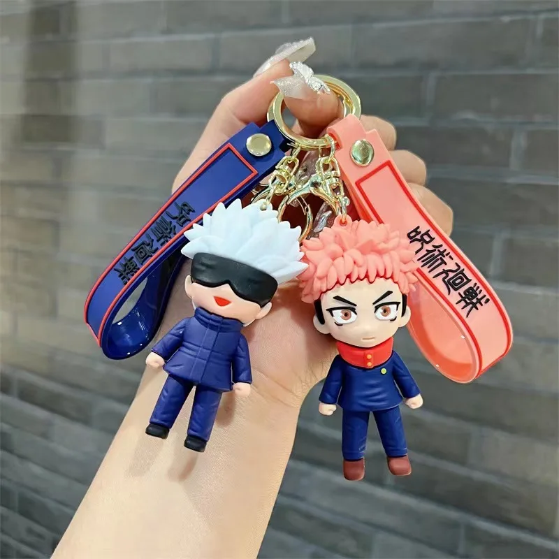 new 5 Design factory outlet Japanese anime Jujutsu Kaisen keychain 3d pvc rubber key chain Jujutsu Kaisen keycha