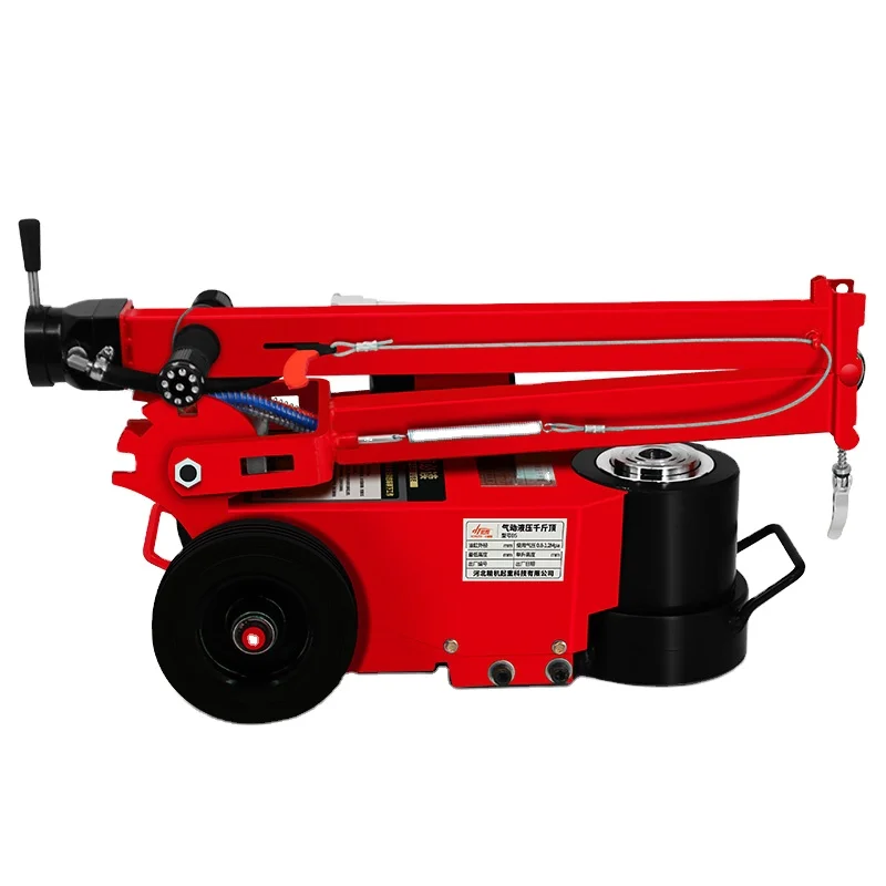 50t 80t 100 tons 30 ton Big Red Auto Car Air Pneumatic Hydraulic Lift Jacks Vehicle Trolley Floor Jack