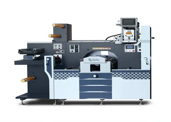 XPX MDC-360-plus flexo station hot foil stamping flatbed die cut machine  for sticker label making