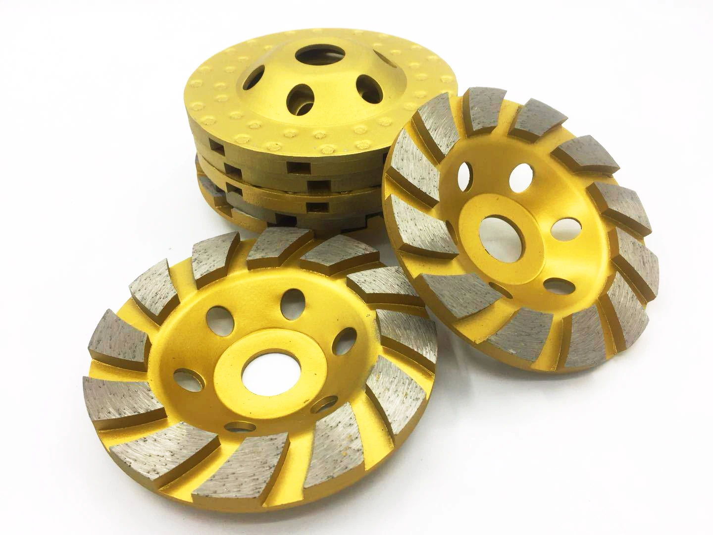 LITTLE ANT 4 inch 5 inch Turbo Type Cup Wheel Diamond Angle Grinding Wheel Polishing For Concrete Stone Granite