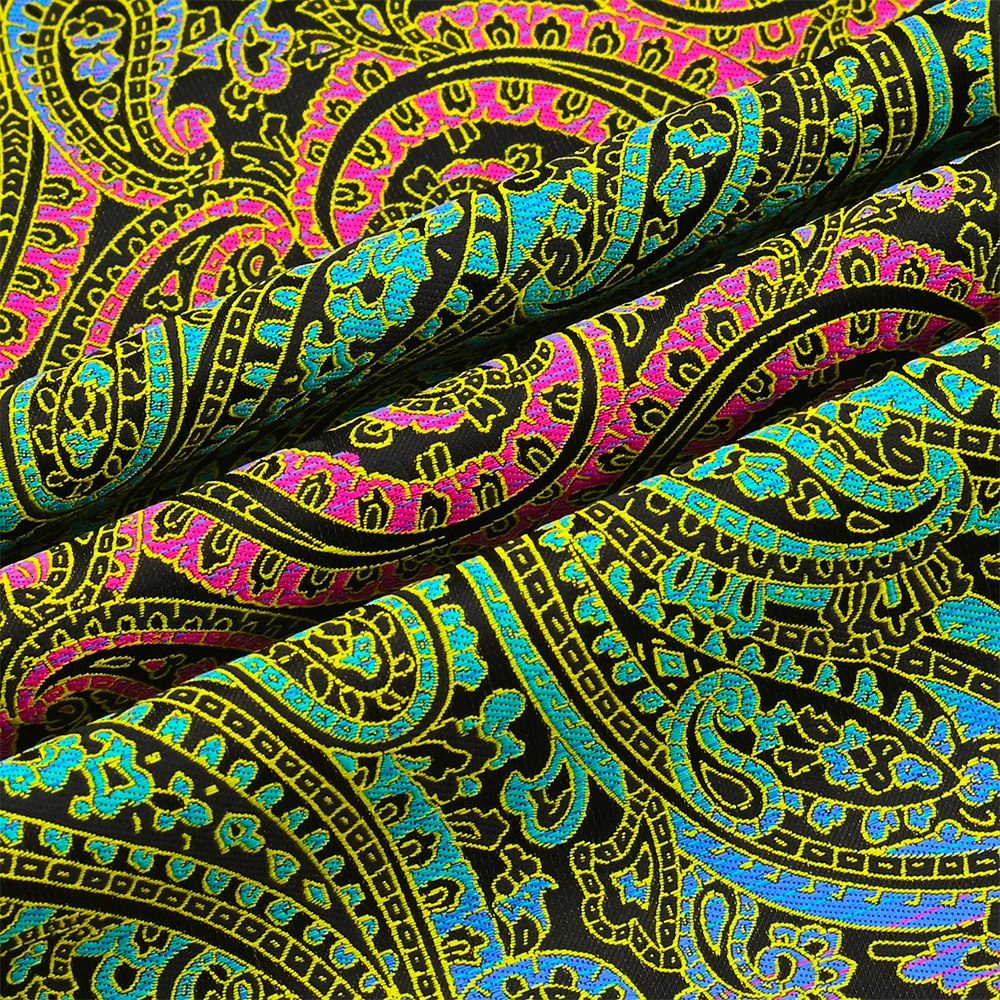 YiLi Costume Dyed Yarn Brocade Vintage Garment Dress Jacquard Lurex Necktie Tie Fabric