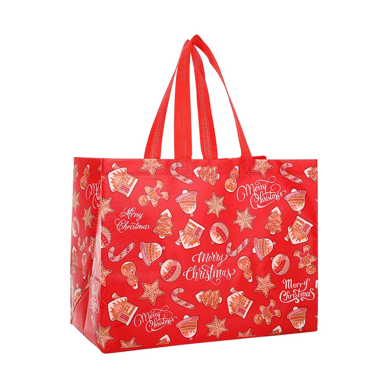 Custom Logo Slogan Eco Friendly Raw Material For Making Nonwoven Shoulder Bags Pp Non Woven Fabric Grocery Shopping Carry Bag