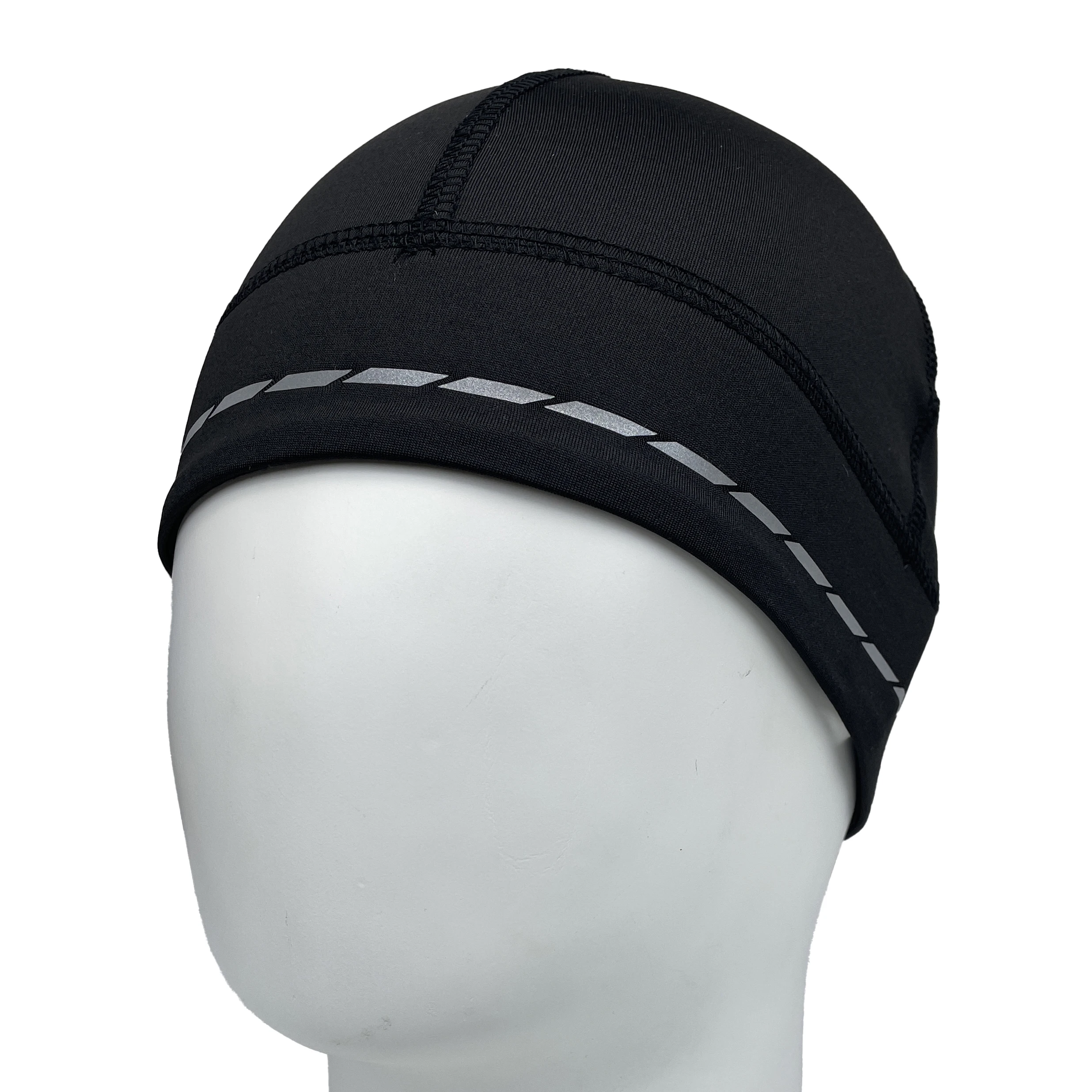 Running Hat Custom Skull Beanie Cap Reflective Soft Shell Cycling Bicycling Bike Beanie for Men Women polyester Helmet Liner Hat