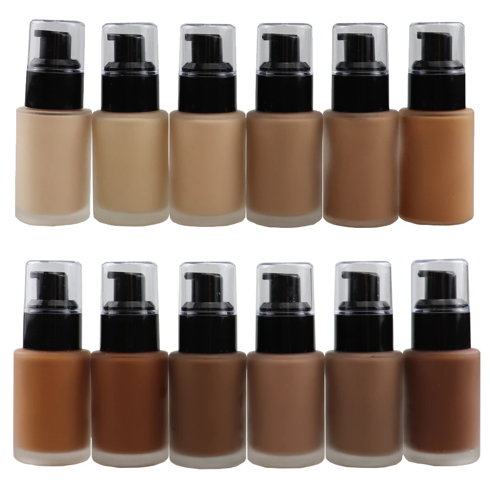 Private label  cosmetics Full Coverage waterproof foundation face beauty makeup liquid foundation