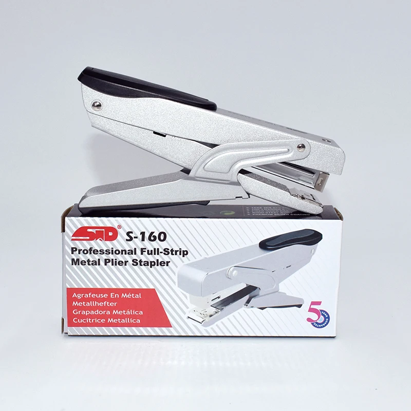 S-160 Low MOQ RTS Stock Industrial Heavy Duty 30 Sheets Power Saving Effortless 24/6 26/6 Plier Stapler