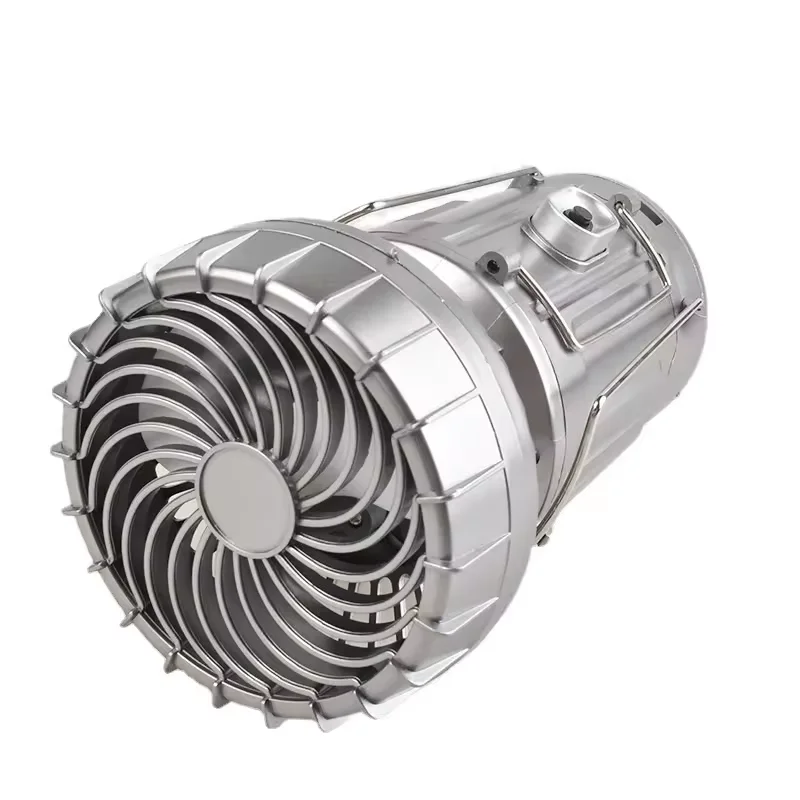 Waterproof Portable Led Solar Rechargeable Emergency tent Lantern Outdoor fishing BBQ Garden Camping Light with Fan