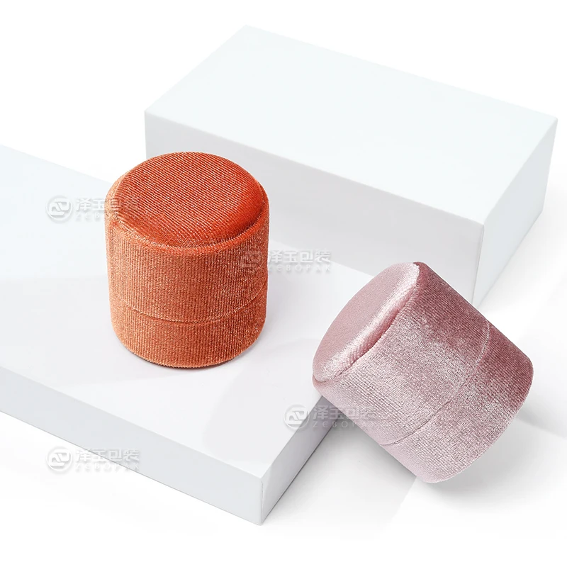 Popular Design Korean Style Jewelry Boxes Import Flannel Velvet Ring Box Wedding Jewelry Gift Box