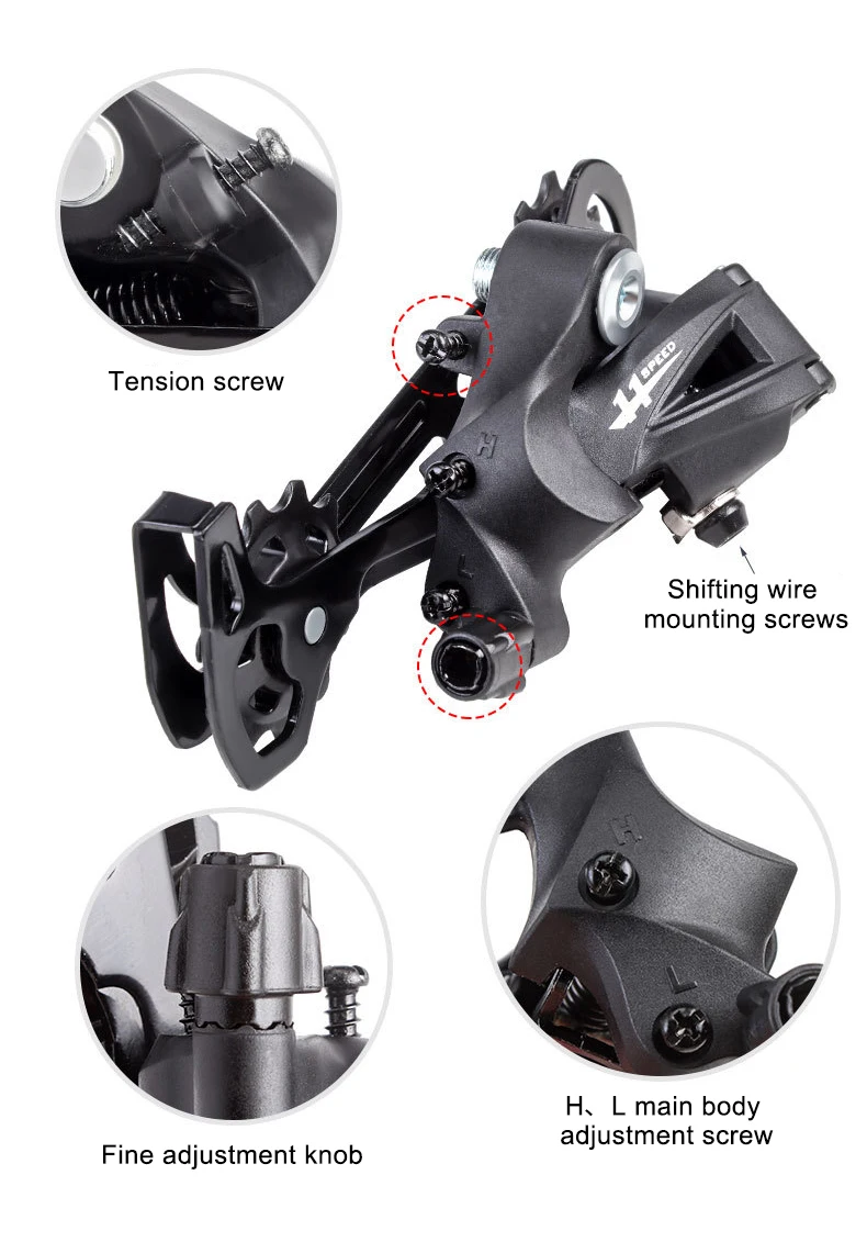 Front And Rear Bicycle Derailleur Set MTB Road Adjustable Cycle Gear Bike Shifter 7 Speed Cycling Shifters 3x7 Speed