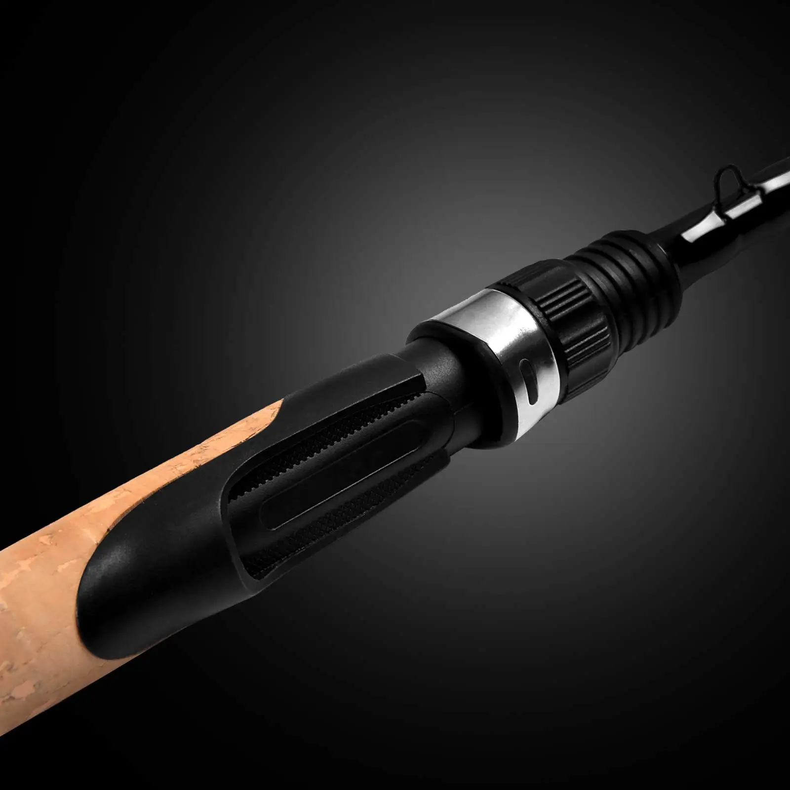 OEM ODM China 4 Section travel portable carbon fiber spinning sea adjustable length fishing rod pole spin olta Penyiaran