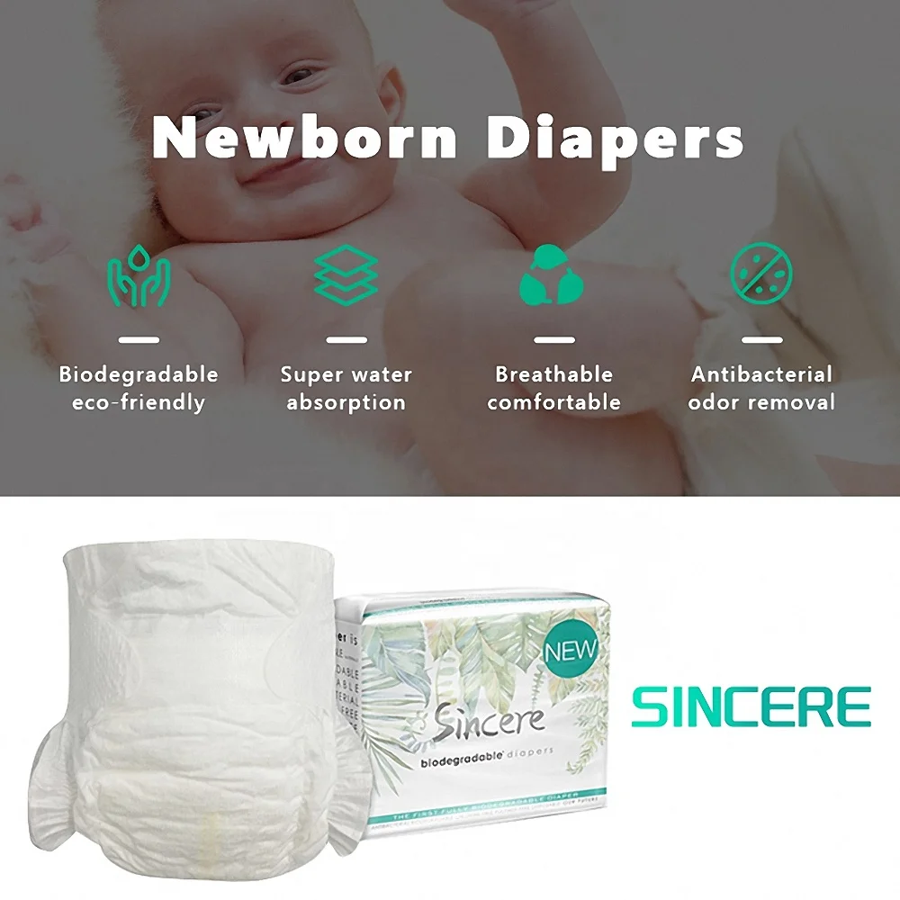 OEM ODM High quality Wholesale Disposable Sleepy bamboo biodegradable Baby Diapers Manufacturers in China