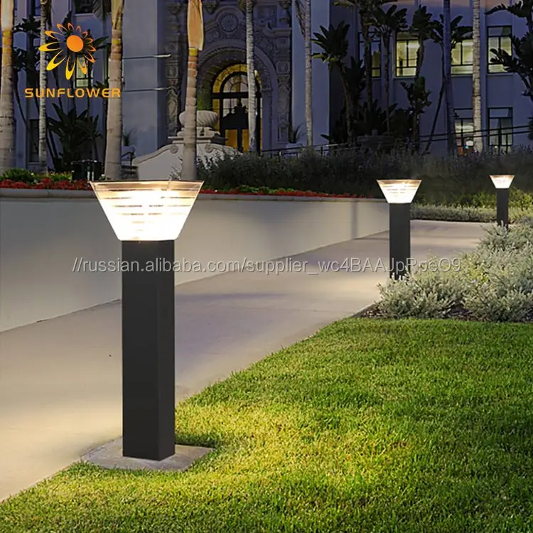  Guzhen заводская цена открытый итальянский 15 Вт bollard post огни стоя Солнечный сад
