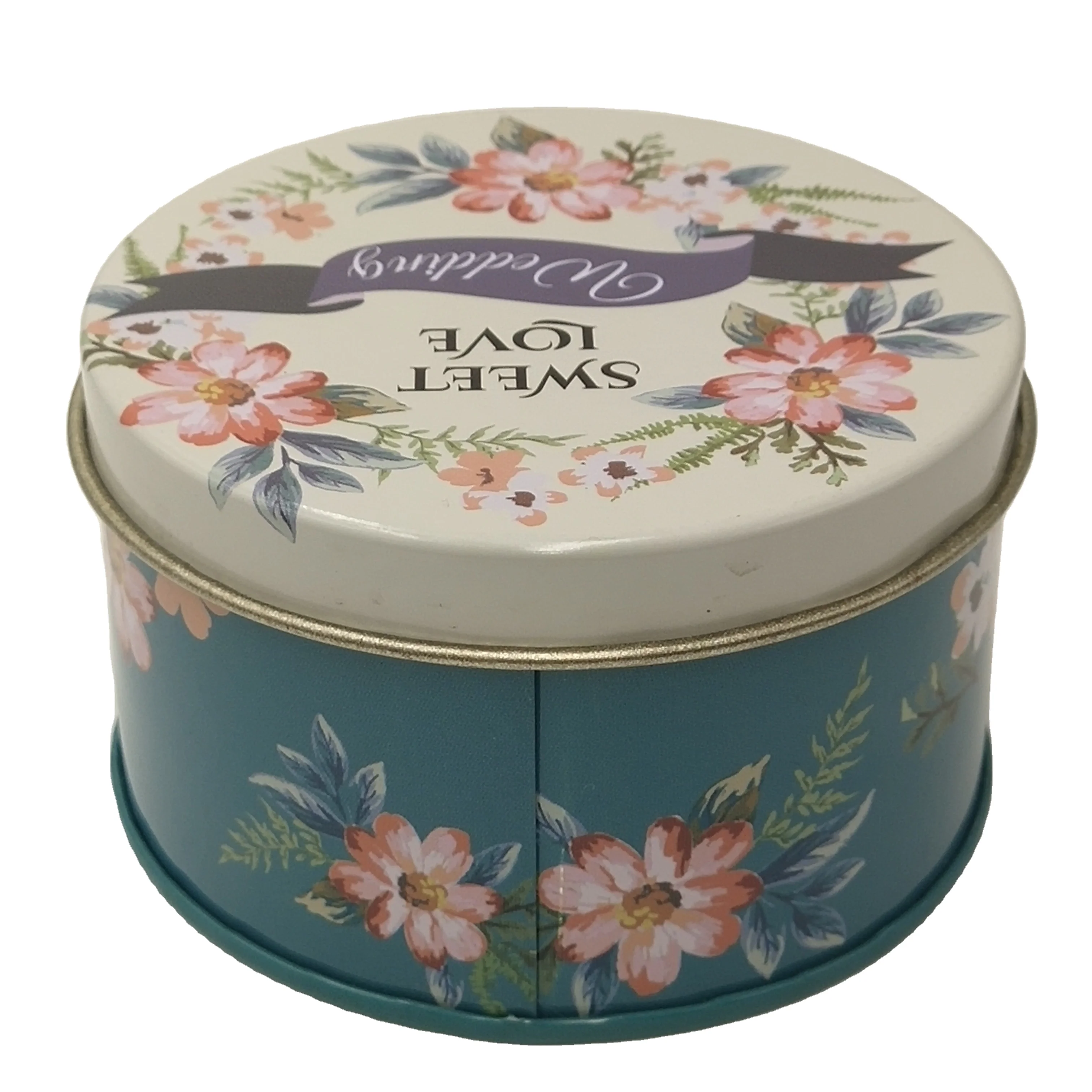 Candle Tin Can Recyclable Metal Candle Box Luxury Tins Metal Round