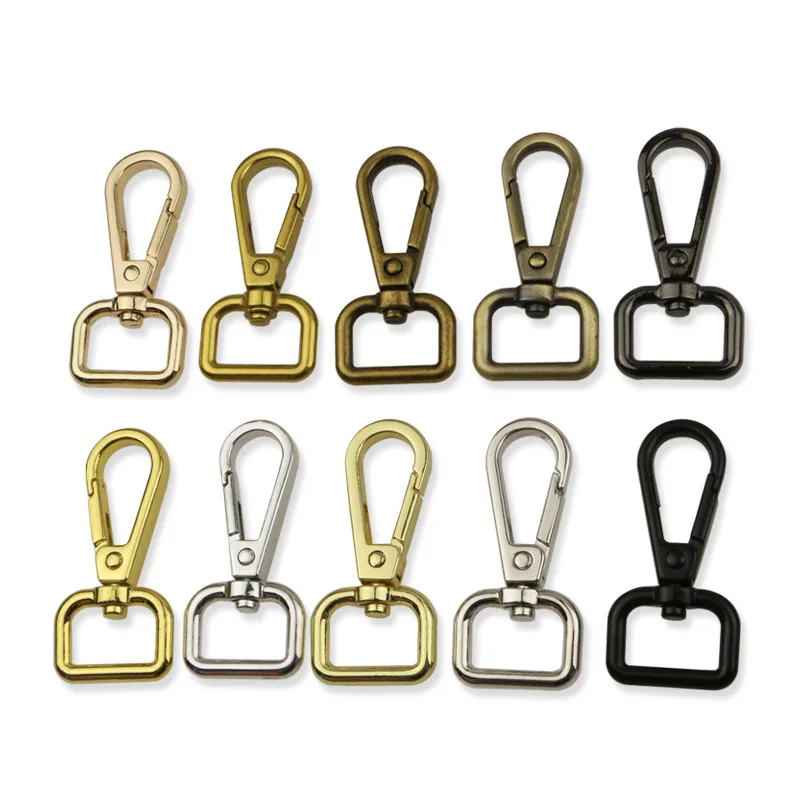 16MM Alloy Bag Accessories Key Chain 10 Color Swivel Lobster Clasp Snap Hook Ring Bag Buckles Hooks Hardware Snap Hook