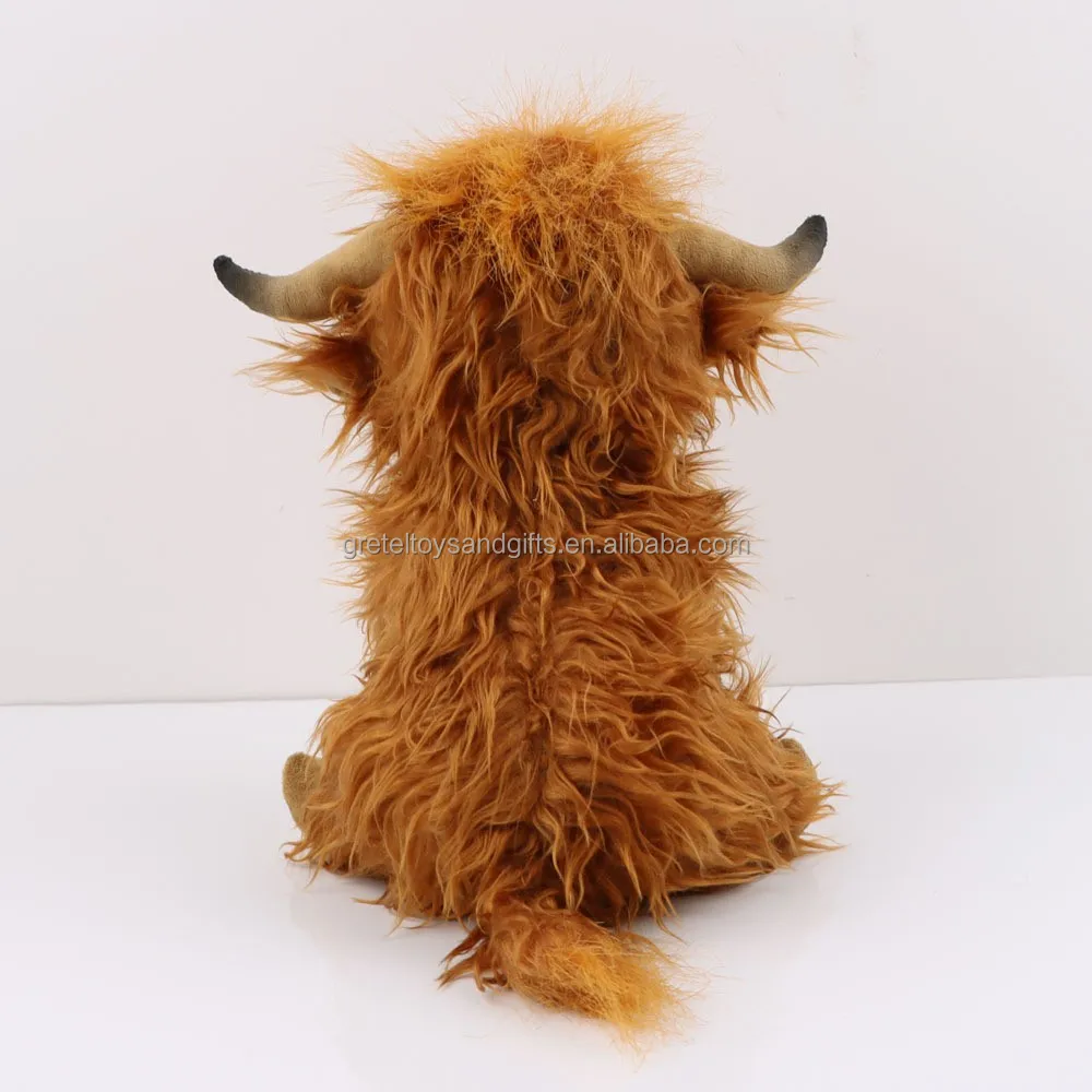 Manufacturer Custom Sensory Stuffed Animal Highland Cow Weighted Plush Toy For Kids Anxiety