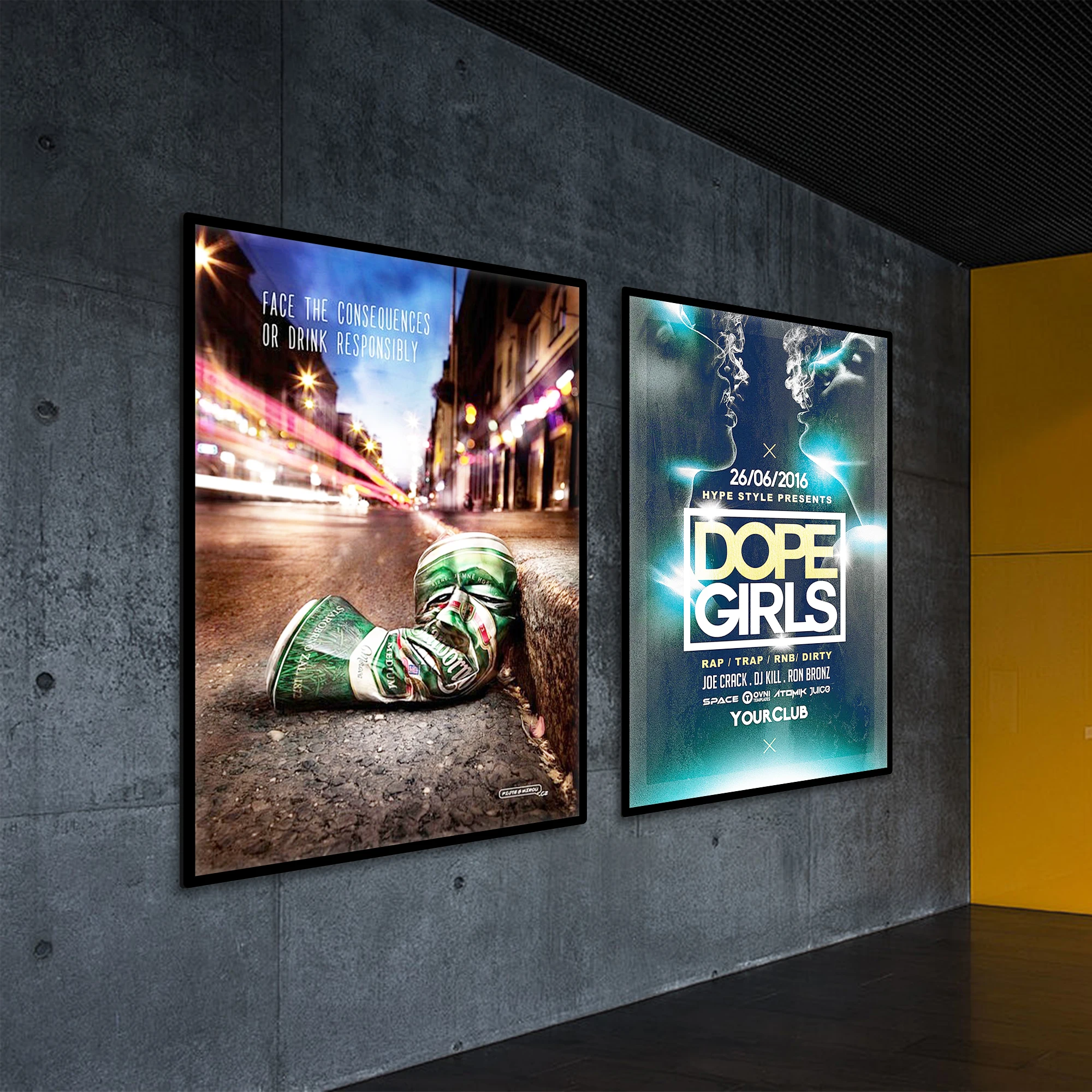 24'x36' Led Light Box Frame Display Wall Custom Lightbox Acrylic Advertisement Ultra Slim