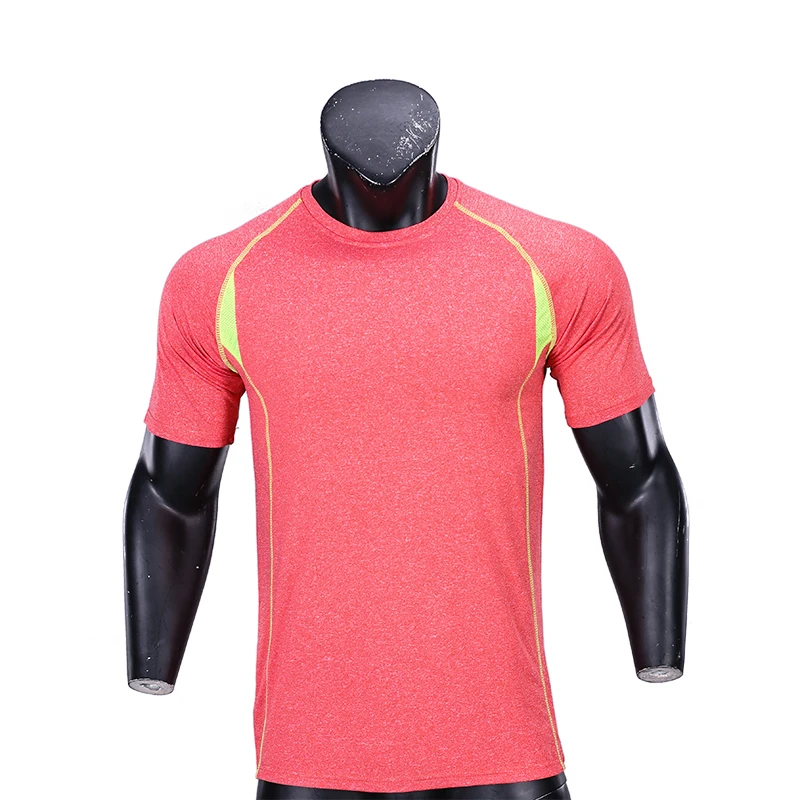High quality fitness t shirt running sports gym wear men