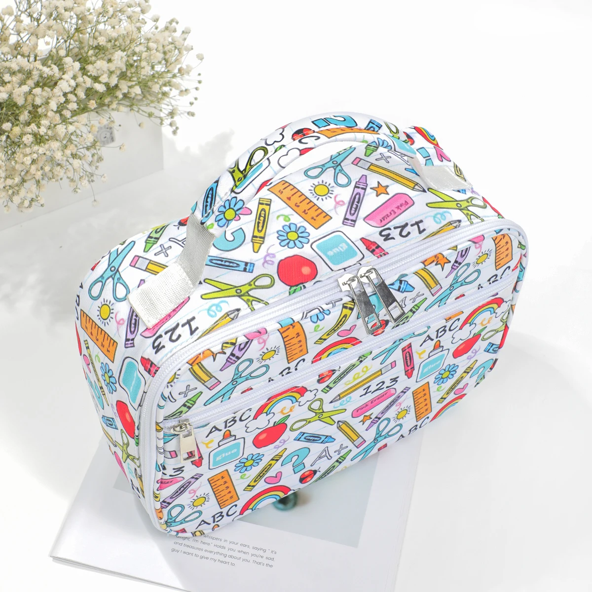 Custom Prints Series Nylon Mini Backpack Lunch Box Waist Bag Kids School Bag Cute Waterproof Backpack for Student