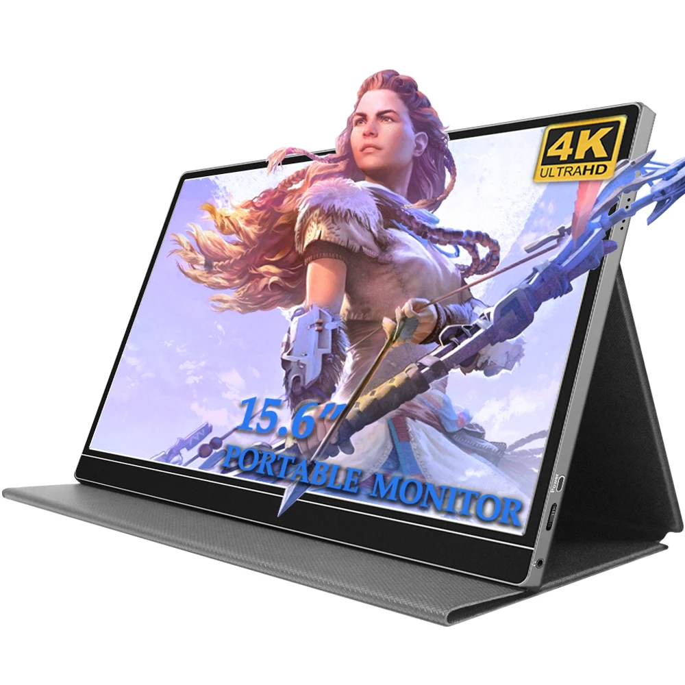 Sibolan USB type-c компьютерное оборудование со встроенной батареей Портативный ЖК-монитор 4k 156 дюймов для ноутбуков планшетов проекторов