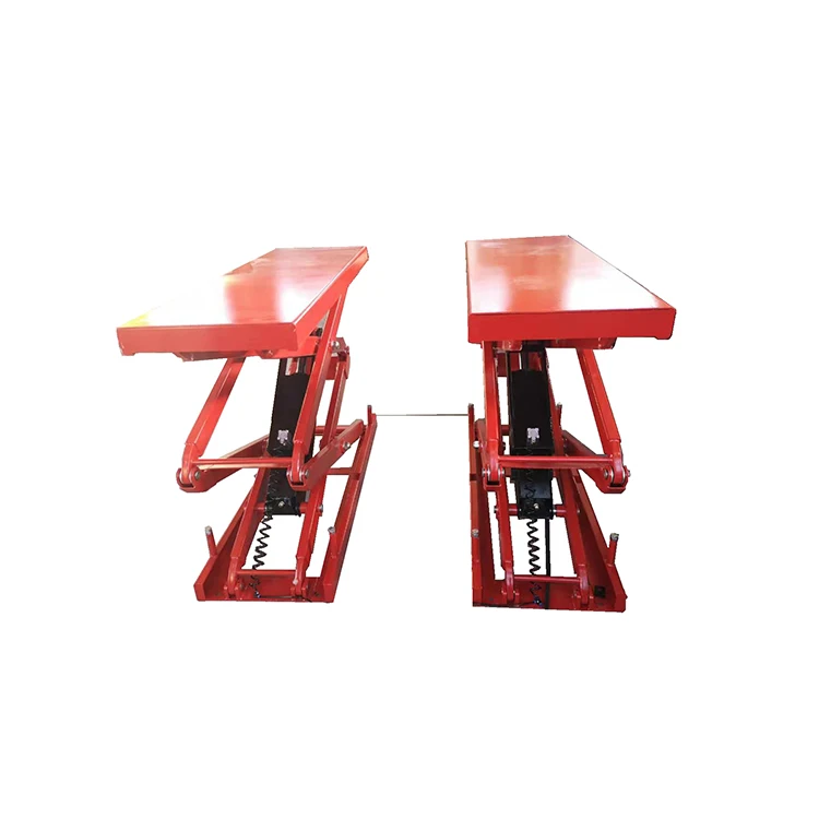 Robust In-Ground Mount full rise scissor Car Lift portable car ramp hydraulic mid scissor lift