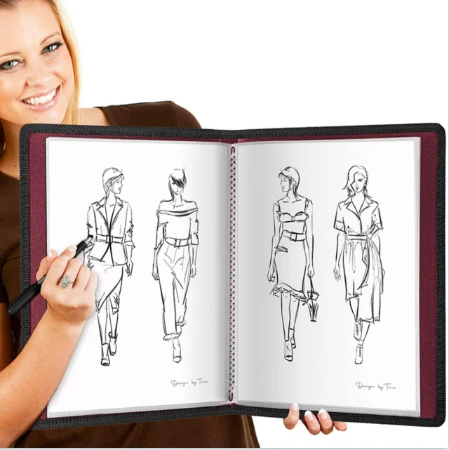 Art Portfolio Large Portfolio Folder Portfolio Presentation Book with Clear Sleeves