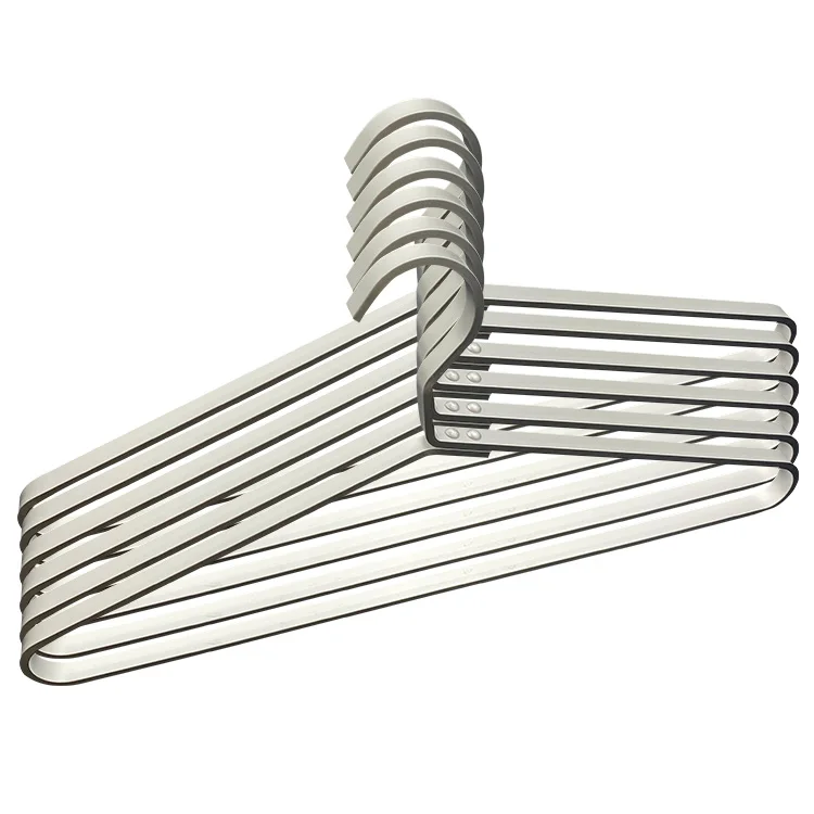 Top quality customized gold silver aluminum metal clothes hangers for household wardrobe