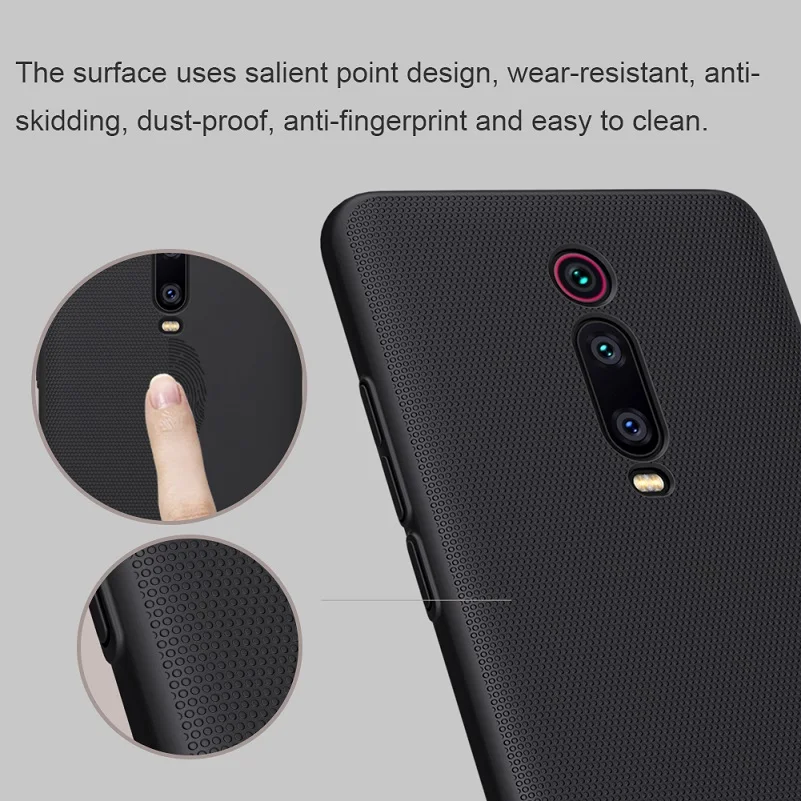NILLKIN Case for Xiaomi Redmi K20 Rubber Wrapped Anti-Shock TPU Soft Back Cover Case for Xiaomi Redmi K20 mi9T Pro