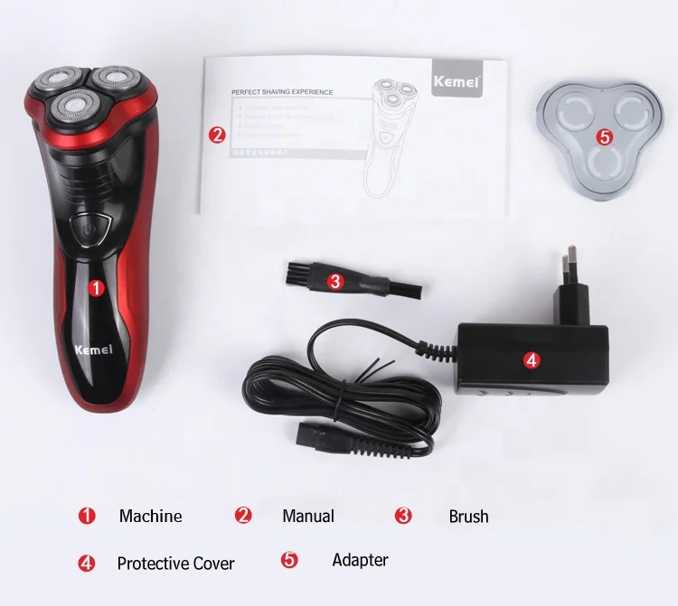 Shaver Direct Rotating Body Wash Razor Kemei Km-9013 Blade Razor Three Wholesale Portable Electric Shaver
