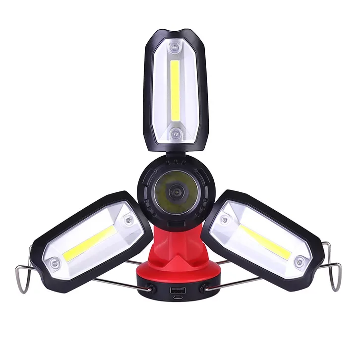 1200mAH power bank lamp 8 light modes outdoor waterproof cob work light 130LM LED Rechargeable Camping Lantern