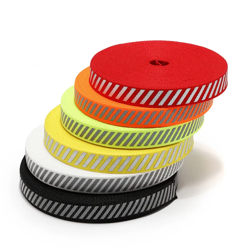 Custom Design Spot Reflective Webbing 3M Polyester Reflective Tape for Garment Bag