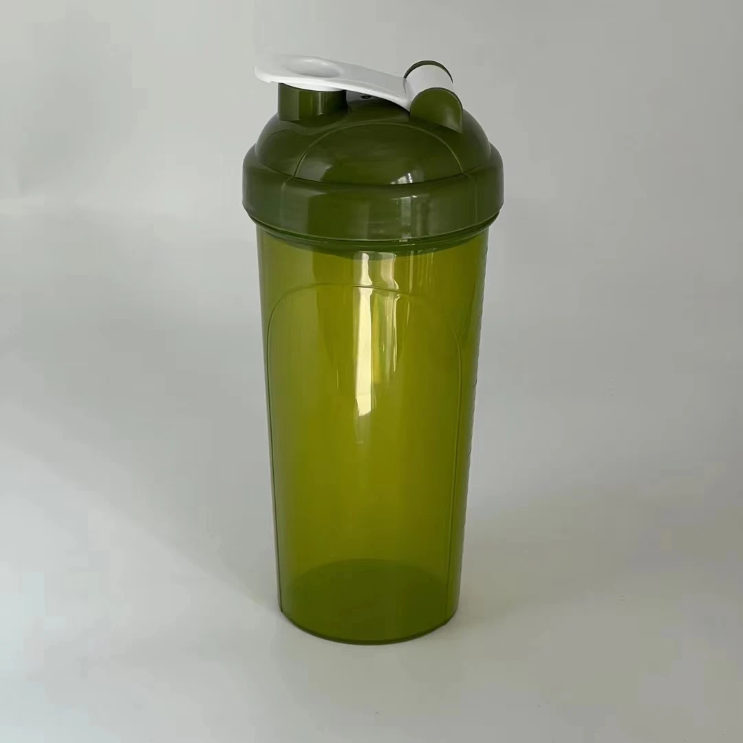 Gym Running Sports Protein Shaker Bottles Plastic Water Bottle With Mixer Ball