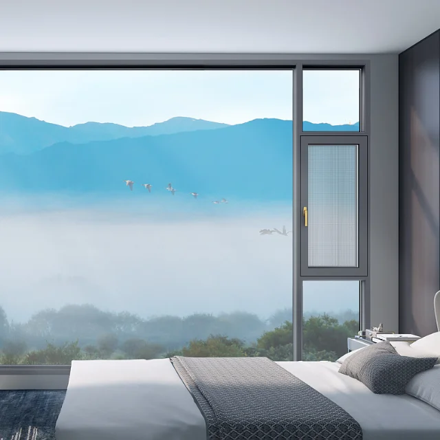High Quality China Manufacture Outward Window Weather Proof Sound Proof Aluminium Swing Windows And Door Design