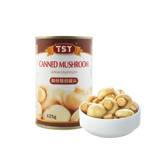 TSY Food Instant Vegetable Factory mutton Mushroom Canned Price Bulk mushrooms Shiitake Whole Mushroom Canned Suppliers