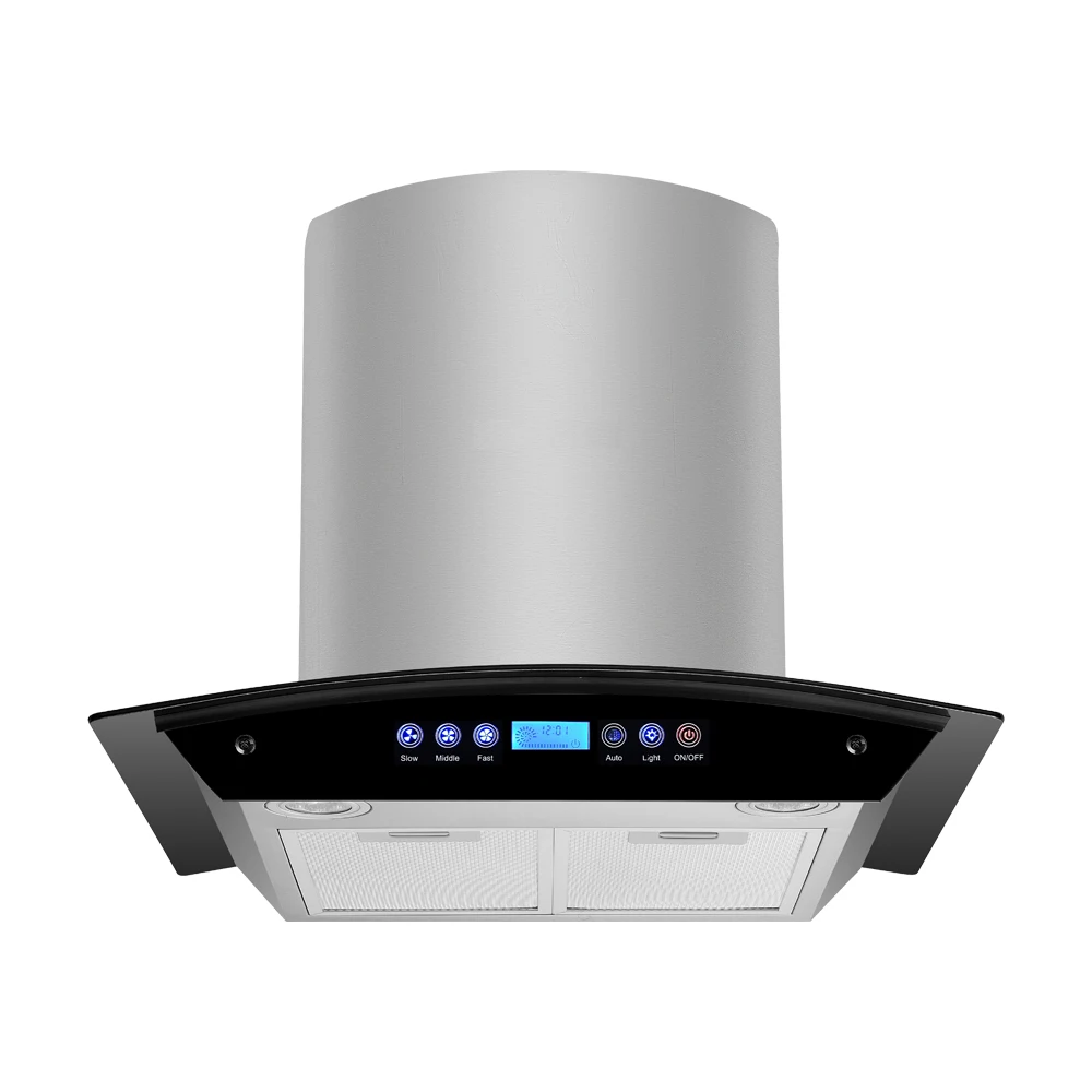 90cm Stainless Steel Household  Range Hood Kitchen Exhaust Cooker Hood Smoke Extractor Hood