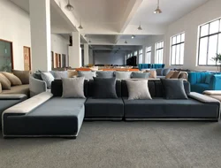 Delivery within 2 dayas design germany modern luxury villa living room large sectional corner l shape sofa for reception