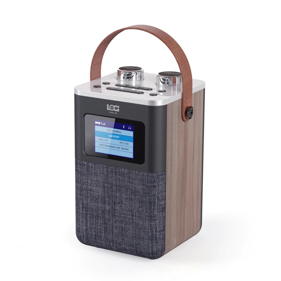 Portable DAB radio TFT color display wireless speaker  / Alarm clock / Sleep timer