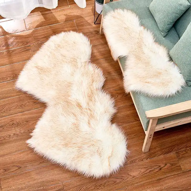 shaggy artificial faux rug fur carpet for Living Room