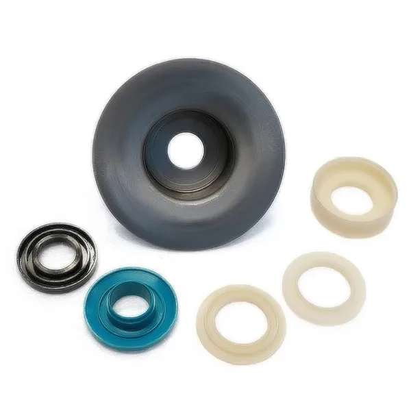 
new product punched bearing bracket housing with injection plastic seals 