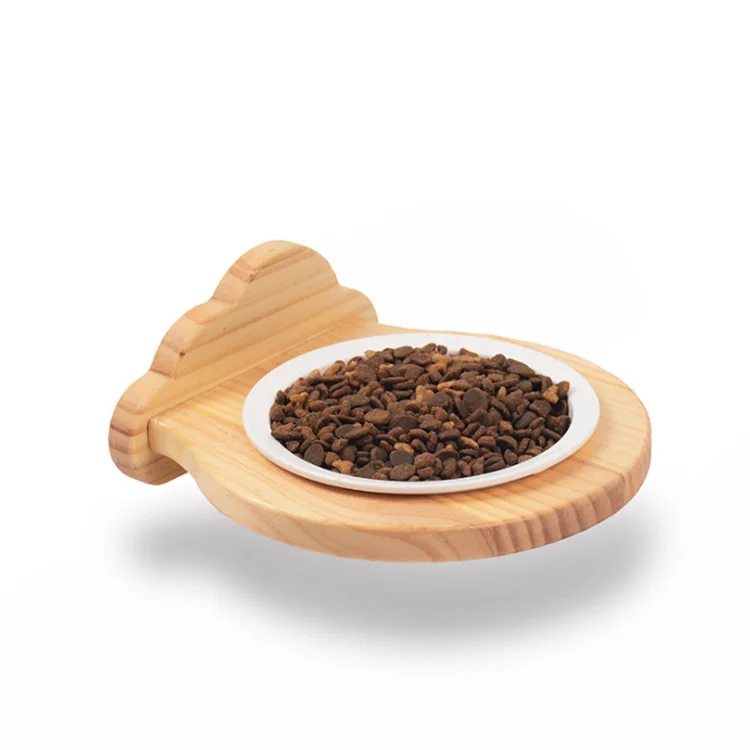 MewooFun New Design Creative Protect Neck Cat Food Bowl Metal Cat Bowl Hanging Cat Bowl Ceramic