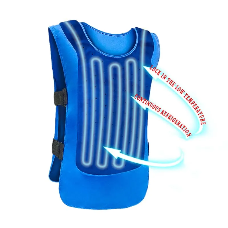 custom logo Summer Cooling Vest Men Utility Vest Inside Ice Packs circulate Cool Vest for outdoor